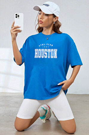 Uyguntarz Unisex Houston Baskılı T-shirt