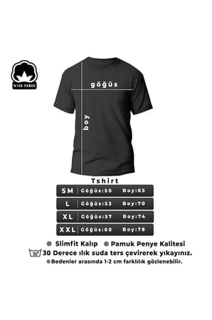 Unisex Kalp Baskılı T-shirt
