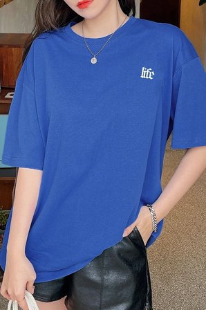 Unisex Life Baskılı T-shirt