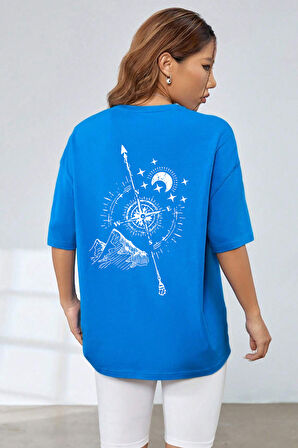 Uyguntarz Unisex Pusula Baskılı T-shirt
