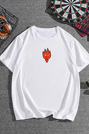 Uyguntarz Unisex Ateş Avatar Baskılı T-shirt
