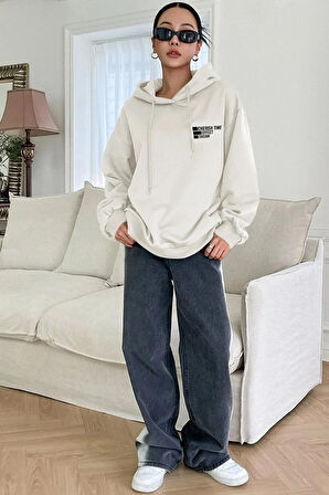 Uyguntarz Unisex Cherish Time Baskılı Sweatshirt