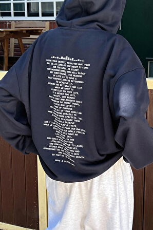 Uyguntarz Unisex Have a Better Life Baskılı Sweatshirt