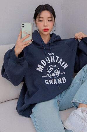 Uyguntarz Unisex The Mountain Baskılı Sweatshirt