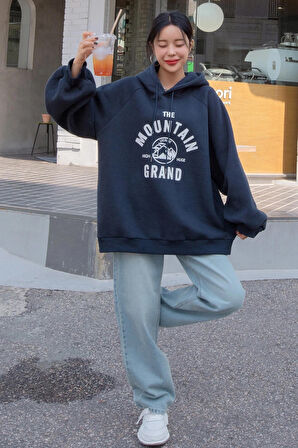 Uyguntarz Unisex The Mountain Baskılı Sweatshirt