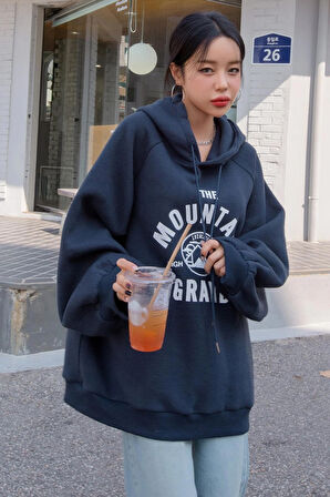 Uyguntarz Unisex The Mountain Baskılı Sweatshirt