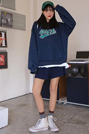 Uyguntarz Unisex Nice Baskılı Sweatshirt