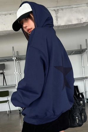 Unisex Star Baskılı Sweatshirt