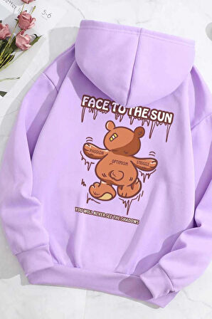 Uyguntarz Unisex Face To The Sun Baskılı Sweatshirt