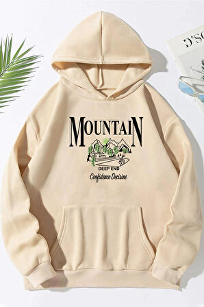 Uyguntarz Unisex Montain Baskılı Sweatshirt