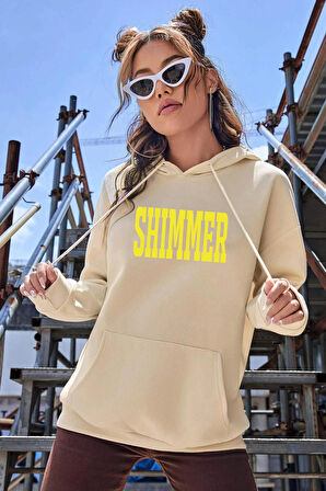 Uyguntarz Unisex Oversize Shimmer  Baskılı Sweatshirt
