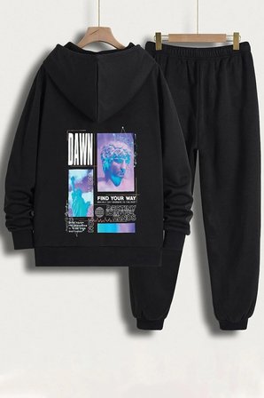Unisex DAWN Baskılı Eşofman Takımı
