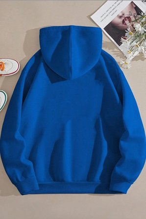 Unisex Oversize Kalp Baskılı Sweatshirt