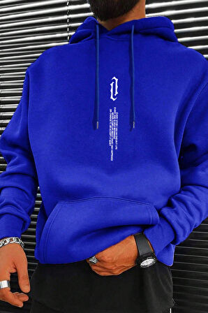 Uyguntarz Erkek Aleman Rapero Baskılı Oversize Sweatshirt