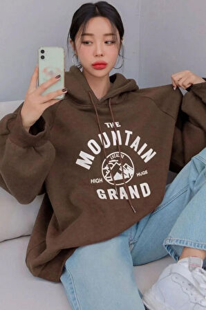 Uyguntarz Unisex The Mountain Baskılı Sweatshirt