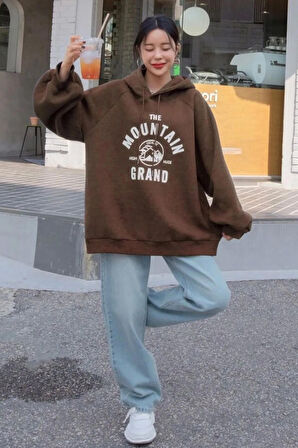 Uyguntarz Unisex The Mountain Baskılı Sweatshirt