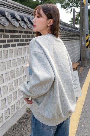 Destiny Baskılı Oversize Sweatshirt