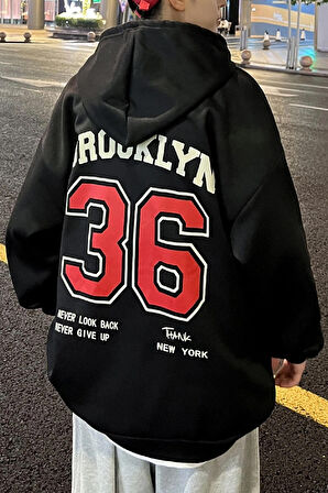 Uyguntarz Erkek 36 Brooklyn Baskılı Oversize Sweatshirt