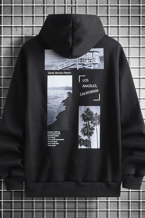 Unisex Santa Monica Beach Oversize Sweatshirt