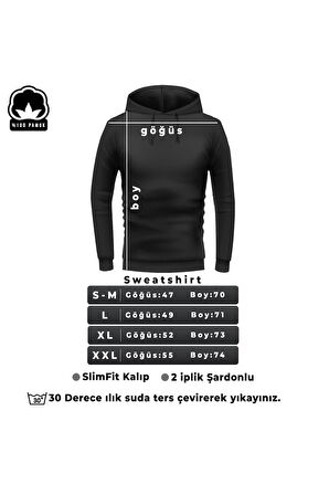 Uyguntarz Erkek Gonna Say Baskılı Oversize Sweatshirt