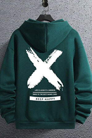 Unisex Sometimes X Baskılı Sweatshirt