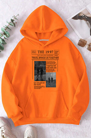 Unisex The 1997 Travel Baskılı Sweatshirt