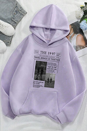 Uyguntarz Unisex The 1997 Travel Baskılı Sweatshirt