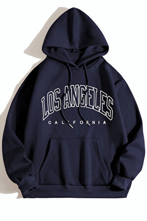 Unisex Los Angles  Baskılı Sweatshirt