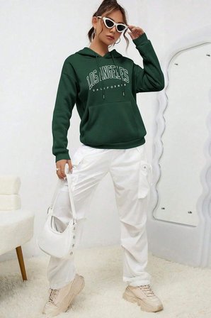 Unisex Los Angles Baskılı Sweatshirt