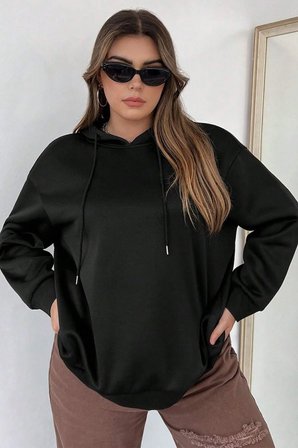 Unisex Nothing Baskılı Sweatshirt