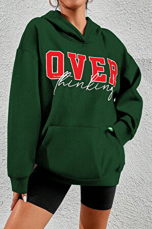 Uyguntarz Unisex Over Thinking Baskılı Sweatshirt