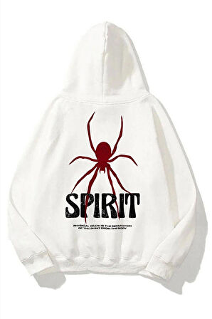 Uyguntarz Unisex Spirit Örümcek Sırt Baskılı Oversize Sweatshirt