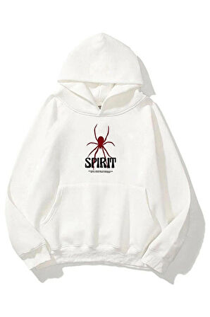 Uyguntarz Unisex Spirit Örümcek Sırt Baskılı Oversize Sweatshirt