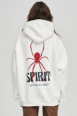 Uyguntarz Unisex Spirit Örümcek Sırt Baskılı Oversize Sweatshirt