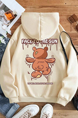 Uyguntarz Unisex Face To The Sun Baskılı Sweatshirt