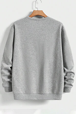 Uyguntarz Unisex Bisiklet Yaka Sweatshirt