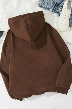 Unisex Minimal line drawing Baskılı Sweatshirt