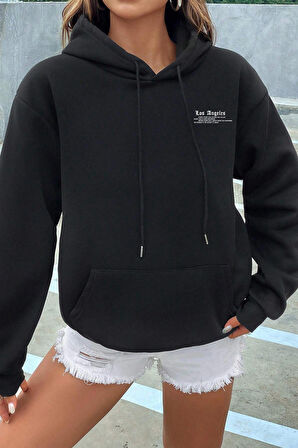 Uyguntarz Los Angles Baskılı Sweatshirt
