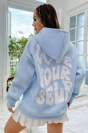 Unisex Love Never Fails Sırt Baskılı Sweatshirt