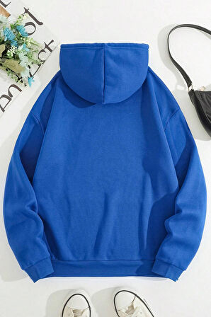 Unisex Panda Baskılı Oversize Sweatshirt