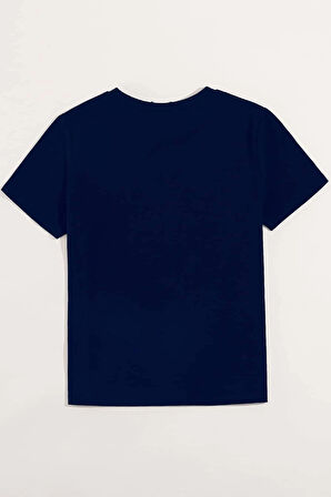 Unisex Minimal line drawing Baskılı T-shirt