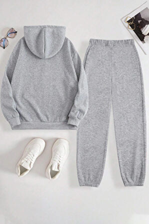 Uyguntarz Unisex Uykucu Panda Baskılı Rahat Eşofman Takımı