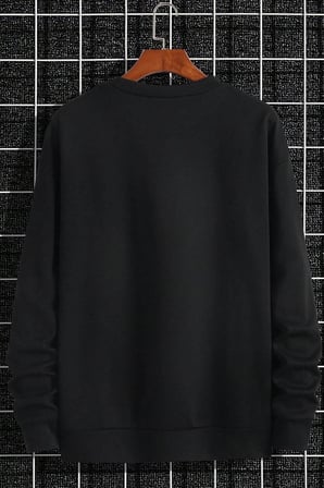 Unisex The Power Baskılı Bisiklet Yaka Sweatshirt