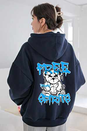 Uyguntarz Free Grafiti Sırt Baskılı Sweatshirt
