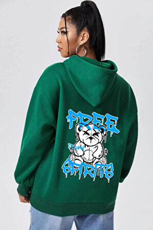 Uyguntarz Free Grafiti Sırt Baskılı Sweatshirt