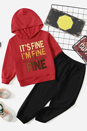 Uyguntarz Çocuk Fine Baskılı Eşofman Takımı