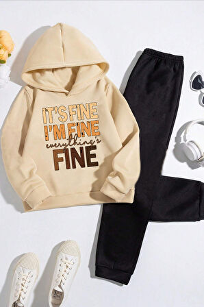 Uyguntarz Çocuk Fine Baskılı Eşofman Takımı