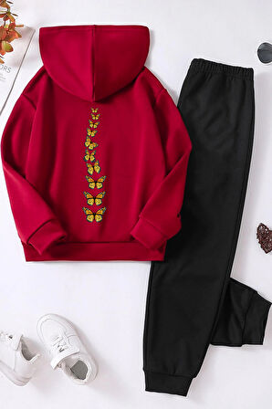 Uyguntarz Çocuk Kral Kelebek Baskılı Eşofman Takımı