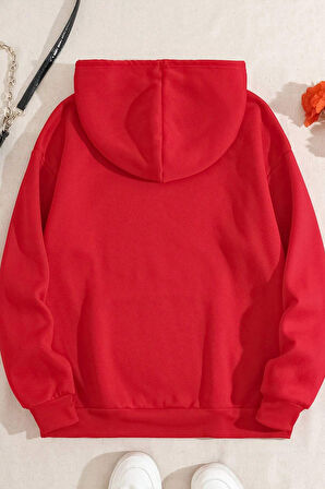 Uyguntarz Unisex Oversize Holiday Baskılı Sweatshirt