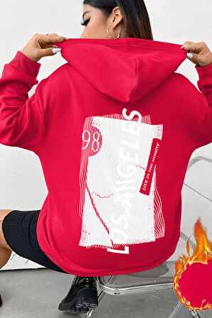 Uyguntarz Unisex Oversize Live in The Moment Baskılı Sweatshirt